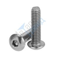 ISO 7380 А2 М8х25 Винт полукр/гол. внутр/шестигранник